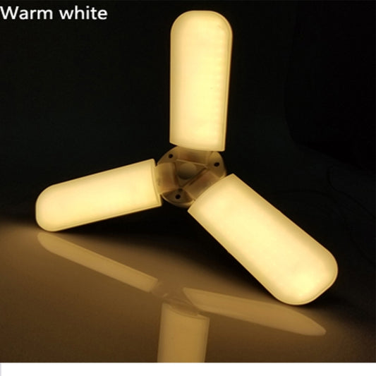 45W E27 LED-Birne SMD2835 228leds Superhelle faltbare Lüfterflügel Winkelverstellbare Deckenleuchte Home Energiesparlampen