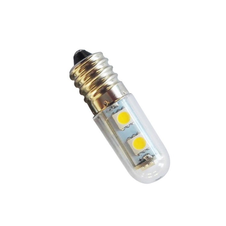 E14 Schraubleuchte LED Kühlschrank Glühbirne 1W 220V AC 7 Licht SMD 5050 Ampere LED Licht Kühlschrank Home, Warmweiß, Kaltweiß