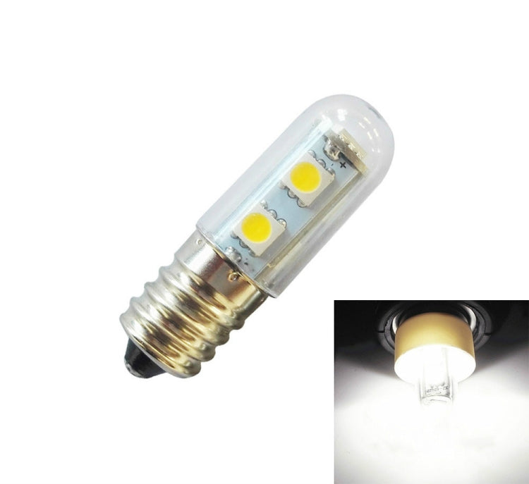 E14 Schraubleuchte LED Kühlschrank Glühbirne 1W 220V AC 7 Licht SMD 5050 Ampere LED Licht Kühlschrank Home, Warmweiß, Kaltweiß