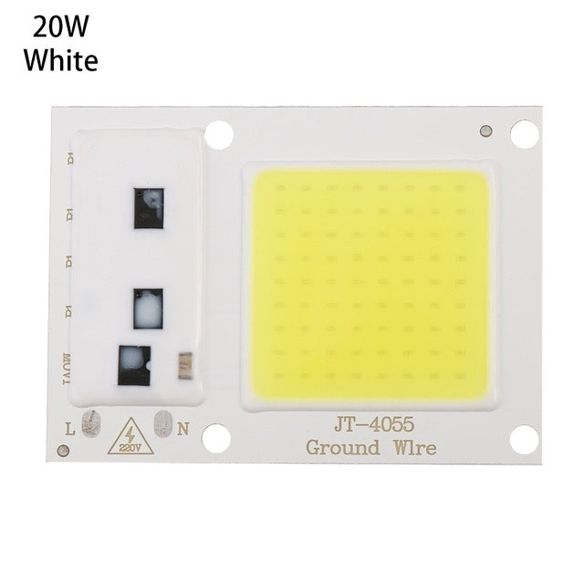 Hochleistungs-220-V-LED-Flutlicht, kalt-/warmweiß, COB-LED-Chip, IP65, Smart-IC-Treiberlampe, 15 W Weiß, 20 W Weiß, 30 W Weiß, 50 W Weiß, 15 W Warmweiß, 20 W Warmweiß, 30 W Warmweiß, 50 W Warmweiß
