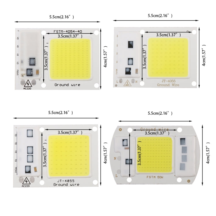 Hochleistungs-220-V-LED-Flutlicht, kalt-/warmweiß, COB-LED-Chip, IP65, Smart-IC-Treiberlampe, 15 W Weiß, 20 W Weiß, 30 W Weiß, 50 W Weiß, 15 W Warmweiß, 20 W Warmweiß, 30 W Warmweiß, 50 W Warmweiß