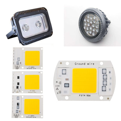 Hochleistungs-220-V-LED-Flutlicht, kalt-/warmweiß, COB-LED-Chip, IP65, Smart-IC-Treiberlampe, 15 W Weiß, 20 W Weiß, 30 W Weiß, 50 W Weiß, 15 W Warmweiß, 20 W Warmweiß, 30 W Warmweiß, 50 W Warmweiß