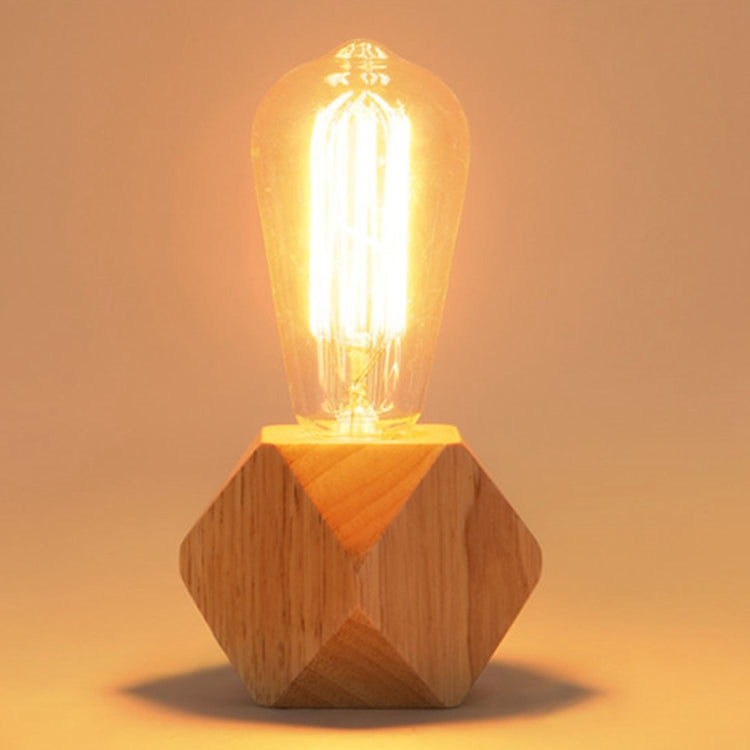 Massivholzdekoration LED-Nachtlicht Moderne minimalistische warme Schlafzimmer-Nachttischlampe Kleine Tischlampe ohne LED-Lampen, EU-Stecker