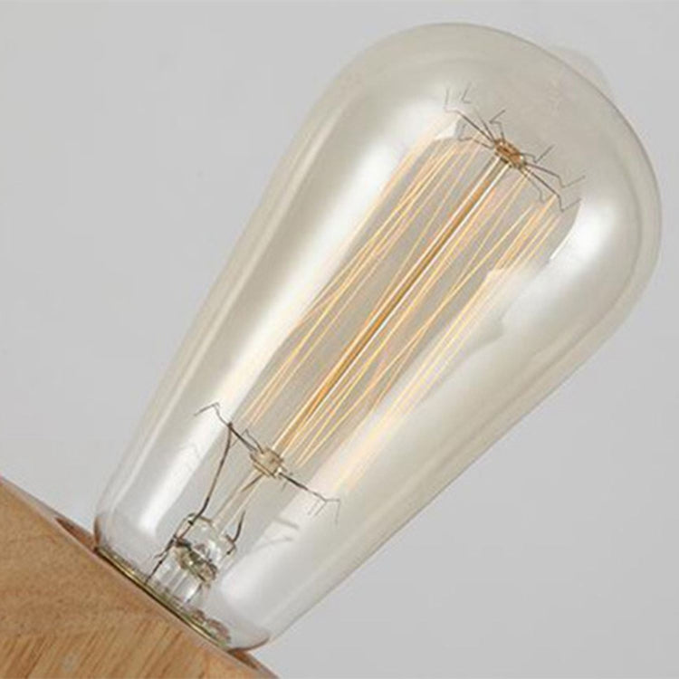 Massivholzdekoration LED-Nachtlicht Moderne minimalistische warme Schlafzimmer-Nachttischlampe Kleine Tischlampe ohne LED-Lampen, EU-Stecker