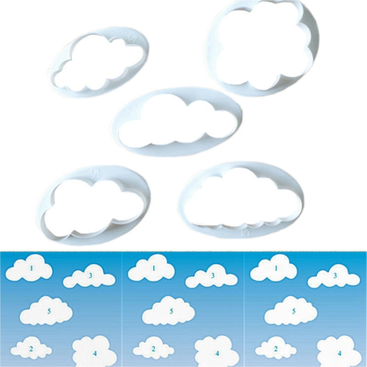 10 PCS Kuchenform Wolke Fondant Kuchen Dekoration Druck Stanzform, Wolkenform