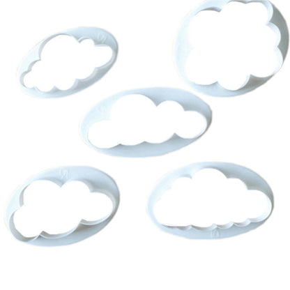 10 PCS Kuchenform Wolke Fondant Kuchen Dekoration Druck Stanzform, Wolkenform