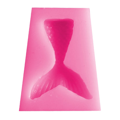 10 PCS Fondant Meerjungfrau Fischschwanz Silikonform Backwerkzeuge Schokoladenkuchen Dekorationsform, Fischschwanzform