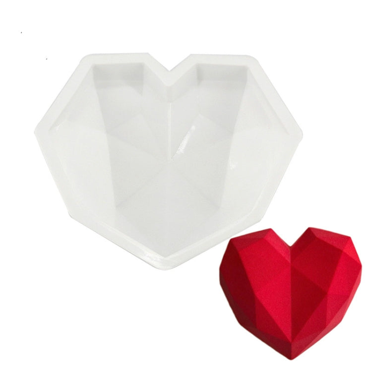 3 Stück Diamant-Liebes-Silikonform zum Selbermachen, Kuchen-Biskuit-Backwerkzeug, Chiffon-Mousse-Dessertform, Diamant-Liebesform