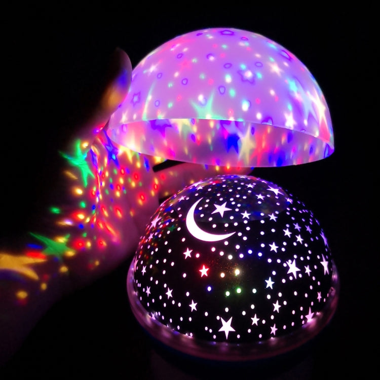 Sterne Sternenhimmel LED Akku USB Nachtlicht Projektor Luminaria Mond Neuheit Tisch Nachtlampe für Kinder, Blau, Rosa, Lila