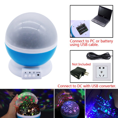 Sterne Sternenhimmel LED Akku USB Nachtlicht Projektor Luminaria Mond Neuheit Tisch Nachtlampe für Kinder, Blau, Rosa, Lila