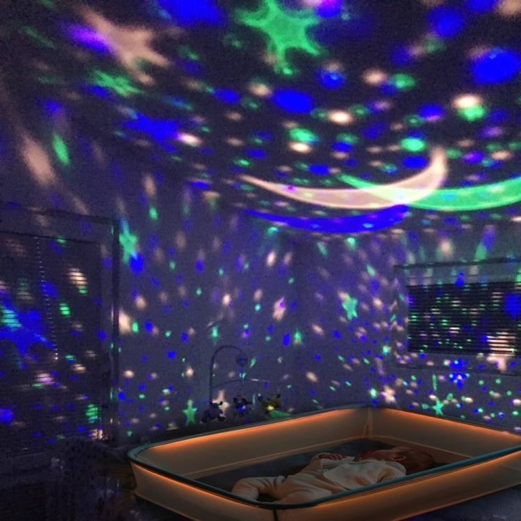 Sterne Sternenhimmel LED Akku USB Nachtlicht Projektor Luminaria Mond Neuheit Tisch Nachtlampe für Kinder, Blau, Rosa, Lila
