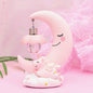 Mond Harz Cartoon Romantische Schlafzimmer Dekor Nacht Lampe Baby Kinder Geburtstag Weihnachten Geschenk, Blau, Rosa