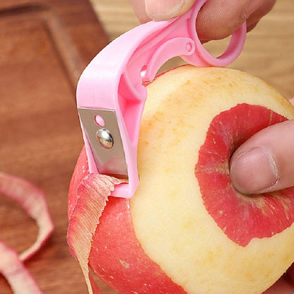 Küchen-Obstschäler, Edelstahl-Schälmesser, zufällige Farblieferung