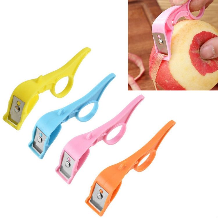 Küchen-Obstschäler, Edelstahl-Schälmesser, zufällige Farblieferung