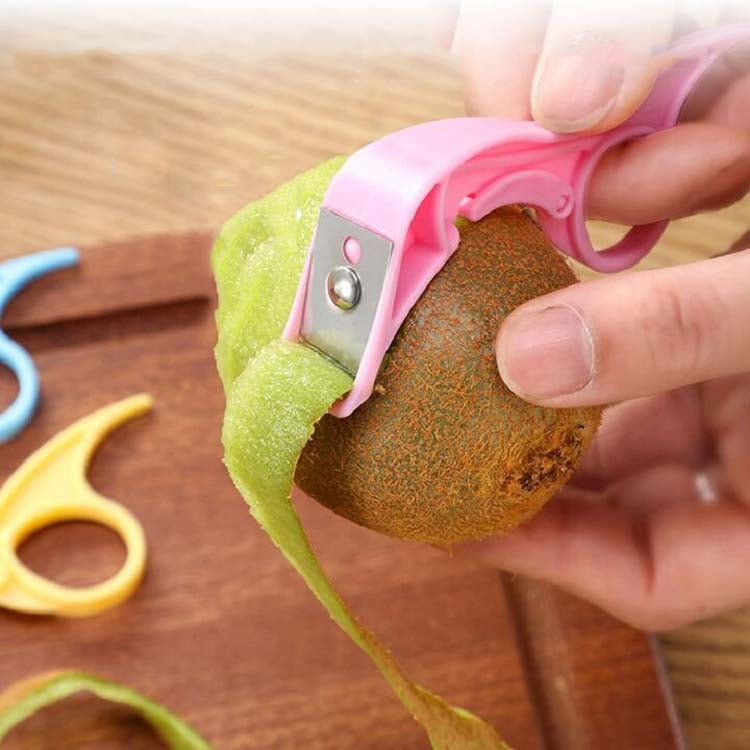 Küchen-Obstschäler, Edelstahl-Schälmesser, zufällige Farblieferung