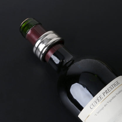 5 Stück Rotwein-Stoppring aus Edelstahl, Wein-Stoppring