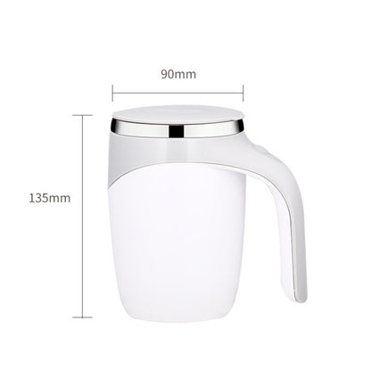 Elektrischer Rührbecher, Milchshake-Kaffee-Rührbecher, elektrisch (weiß), elektrisch (braun)