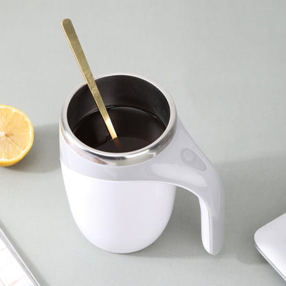 Elektrischer Rührbecher, Milchshake-Kaffee-Rührbecher, elektrisch (weiß), elektrisch (braun)