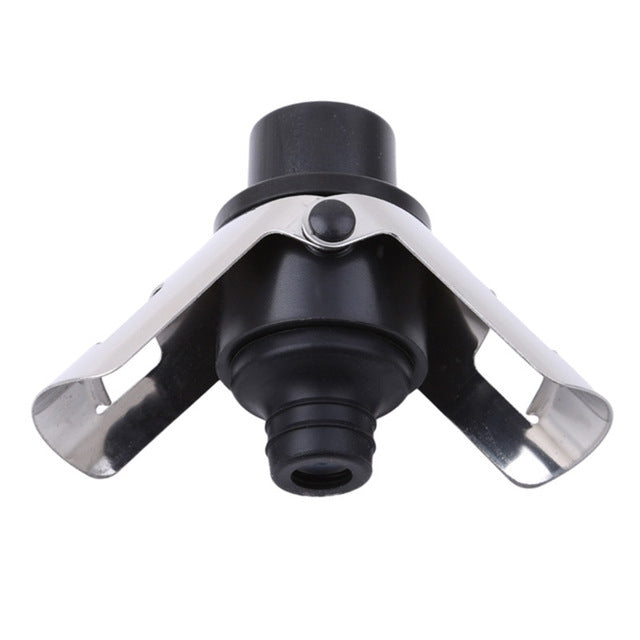 Push-button Stainless Steel Pumping Champagne Stopper Sparkling Champagne Snap Wing Vacuum Wine Stopper, 2 PCS  Push-button Wine Bottle Stopper(Black), 2 PCS  Push-button Wine Bottle Stopper(Gold), 2 PCS  Push-button Wine Bottle Stopper(Silver)