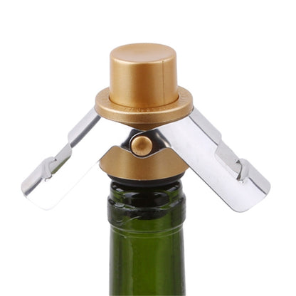 Push-button Stainless Steel Pumping Champagne Stopper Sparkling Champagne Snap Wing Vacuum Wine Stopper, 2 PCS  Push-button Wine Bottle Stopper(Gold), 2 PCS  Push-button Wine Bottle Stopper(Black), 2 PCS  Push-button Wine Bottle Stopper(Silver)