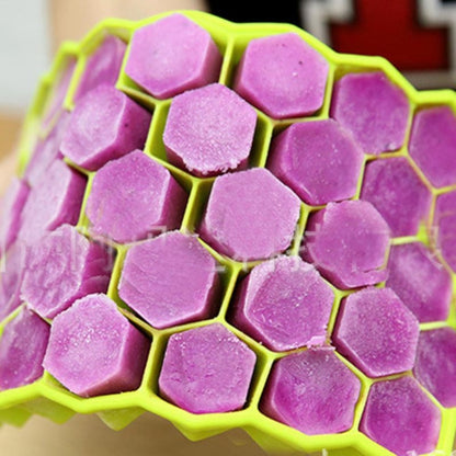 37 Grids Eiswürfel Waben Eismaschine Form DIY Form Popsicle Formen Joghurt Eis Box Kühlschrank Leckereien Gefrierschrank