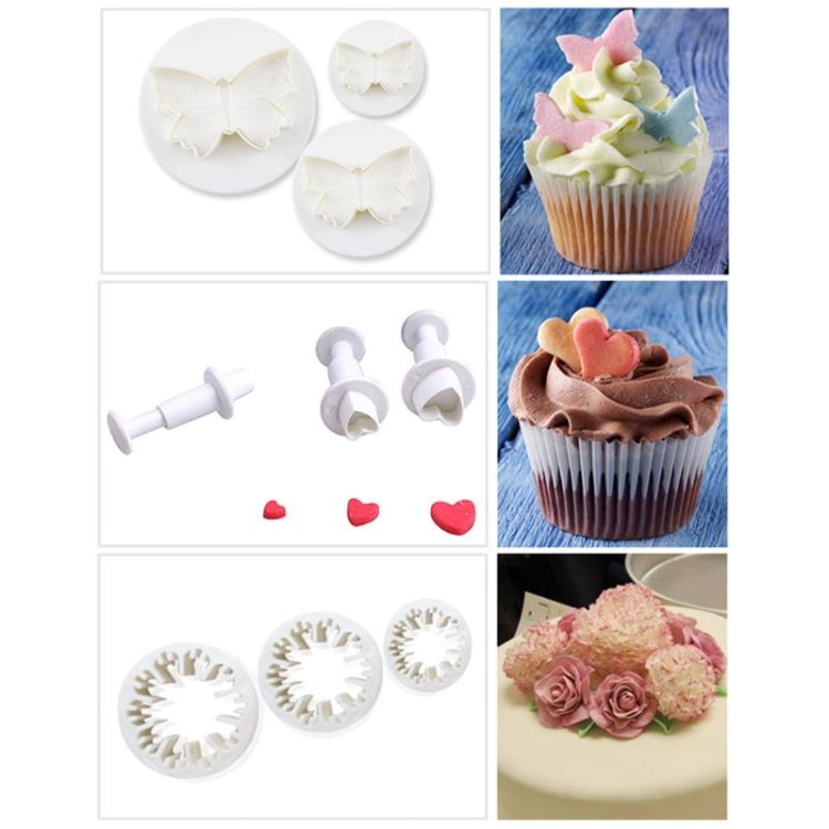 Kuchendekorationswerkzeuge, Fondant-Ausstecher, Keks-Kuchenform, Backgeschirr-Zubehör, Kuchendekorationswerkzeuge