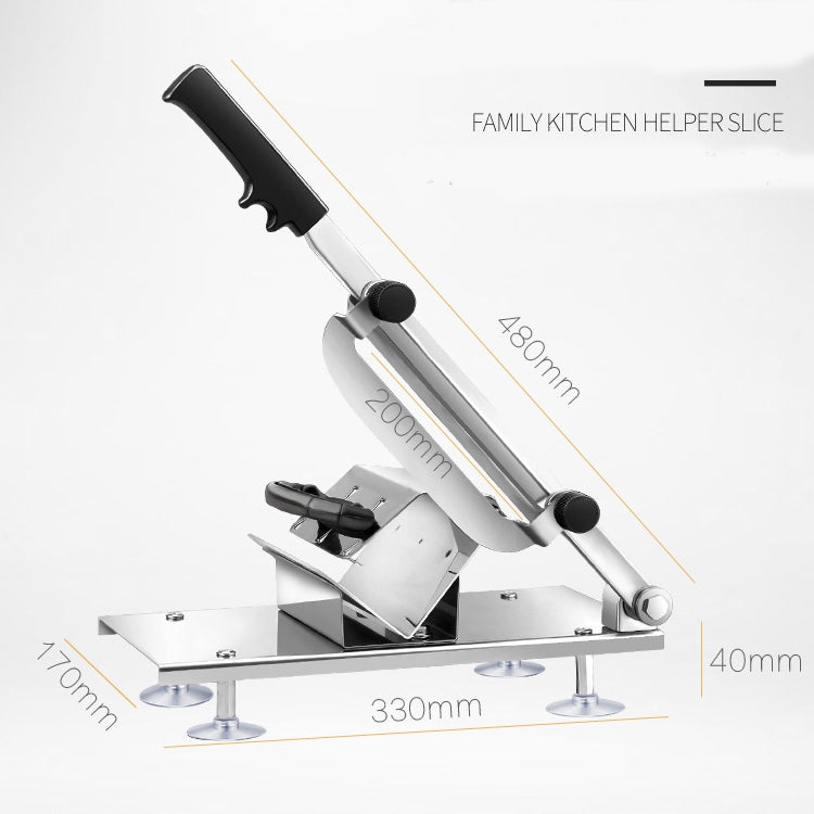 Legierter Edelstahl-Haushaltshandbuch Dicke einstellbar Fleisch Gemüse Slicer Fleischschneidemaschine, Fleischschneidemaschine