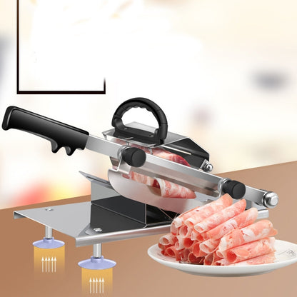 Legierter Edelstahl-Haushaltshandbuch Dicke einstellbar Fleisch Gemüse Slicer Fleischschneidemaschine, Fleischschneidemaschine