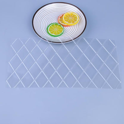 2 Sets DIY Cake Mold Wexture Fondant Printing Mold, Plaid pattern, Roll rattan