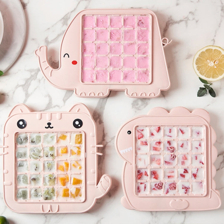 Kreative süße Cartoon-Tierform, Eisgitter, Sommer, selbstgemachte Kinder, DIY-Saft, Eis am Stiel, Elefant, Dinosaurier, Kätzchen