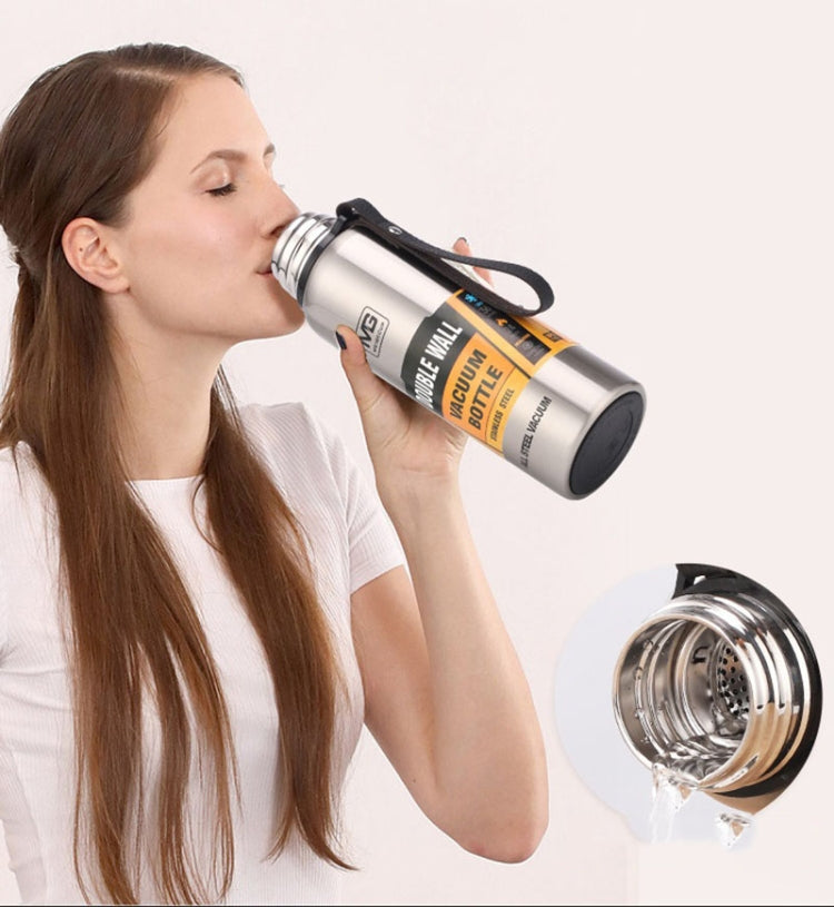 Tragbarer Thermosbecher für den Außenbereich mit großem Fassungsvermögen, 500 ml, 750 ml, 1000 ml, 1500 ml