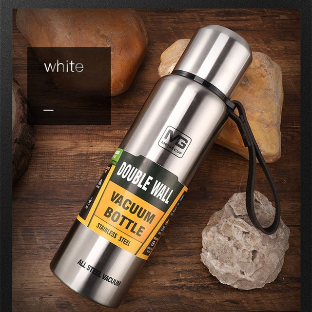 Tragbarer Thermosbecher für den Außenbereich mit großem Fassungsvermögen, 500 ml, 750 ml, 1000 ml, 1500 ml