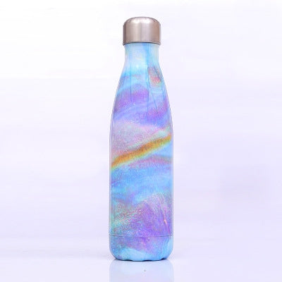 Thermobecher, Vakuumflasche, Wärmewasserflasche, tragbarer Edelstahl-Sportkessel, 500 ml