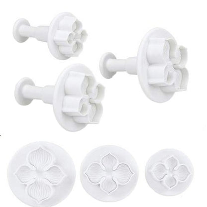 2 Set Silikon Hortensien Fondant Kuchen Dekorieren Blume Blossom Form, 3 PCS Hortensien