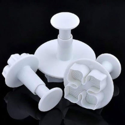 2 Set Silikon Hortensien Fondant Kuchen Dekorieren Blume Blossom Form, 3 PCS Hortensien