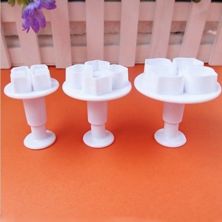 2 Set Silikon Hortensien Fondant Kuchen Dekorieren Blume Blossom Form, 3 PCS Hortensien