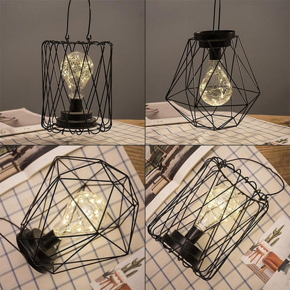 Minimalist Copper Lamp Bedroom Home Wrought Iron Table Lamp, Portable, USB