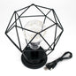 Minimalist Copper Lamp Bedroom Home Wrought Iron Table Lamp, Portable, USB