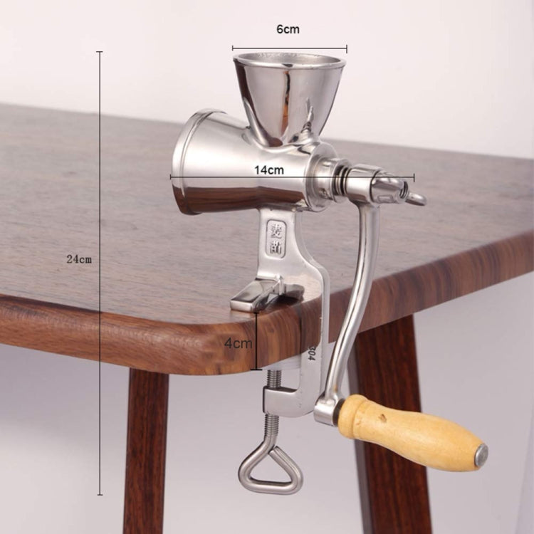 Manuelle Kaffeemühle aus Edelstahl für den Haushalt, Kaffeemühle für den Heimgebrauch, Mahlmühle für Soja- und Erdnüsse