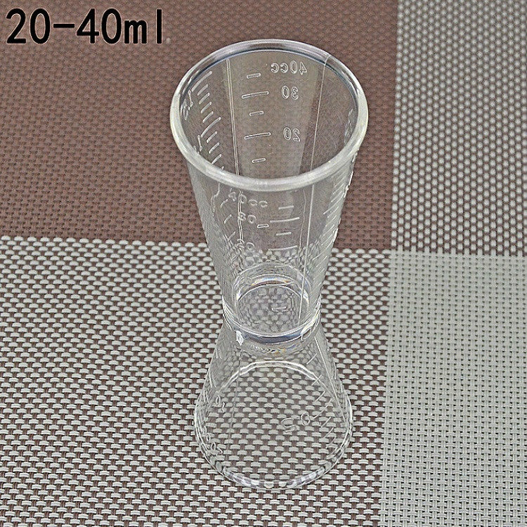 2 PCS PC Small Measuring Cup Device Double-headed Graduated Milk Tea Scale Cup Oz Measuring Tool, Large