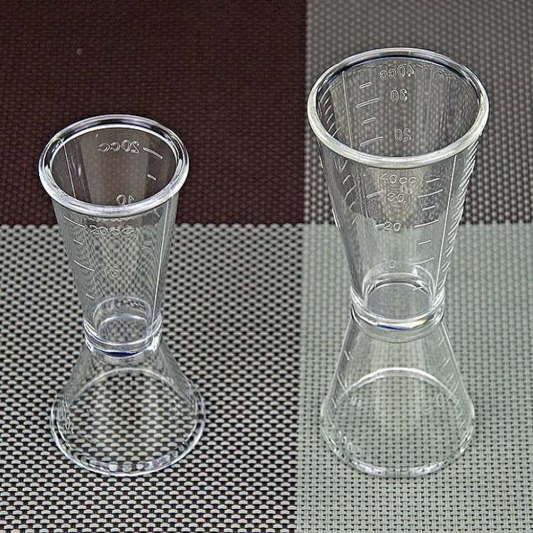 2 PCS PC Small Measuring Cup Device Double-headed Graduated Milk Tea Scale Cup Oz Measuring Tool, Large
