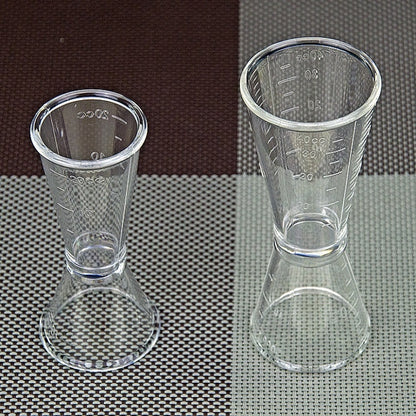 2 PCS PC Small Measuring Cup Device Double-headed Graduated Milk Tea Scale Cup Oz Measuring Tool, Large