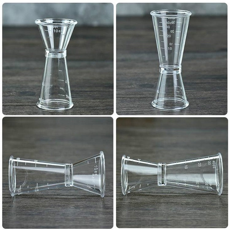 2 PCS PC Small Measuring Cup Device Double-headed Graduated Milk Tea Scale Cup Oz Measuring Tool, Large