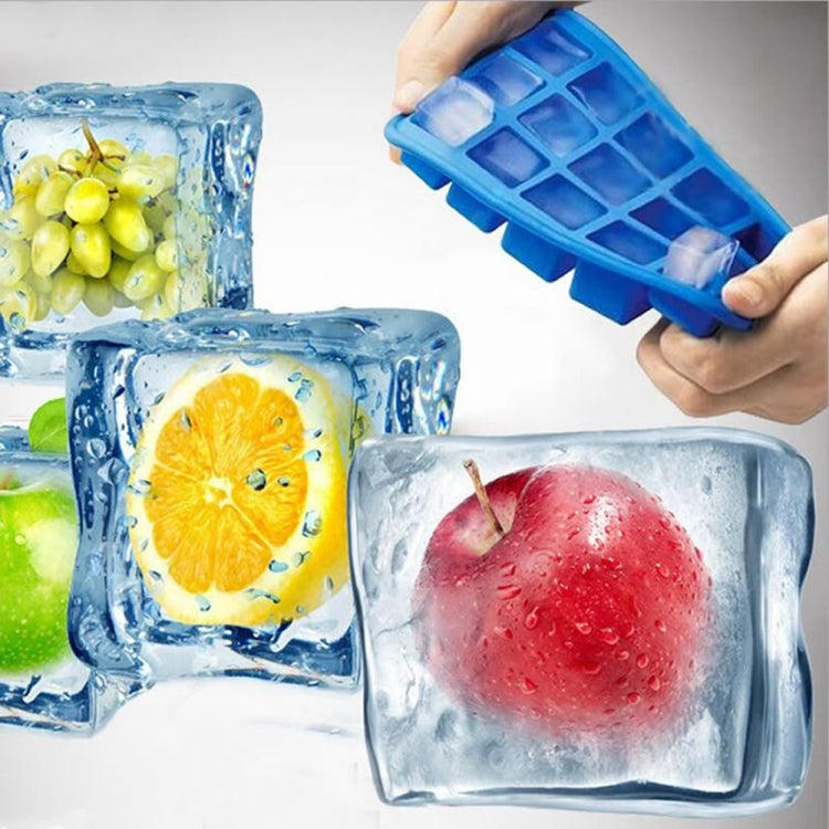15 Grids DIY Big Ice Cube Mold Quadratische Form Silikon Eis Tablett Obst Eismaschine