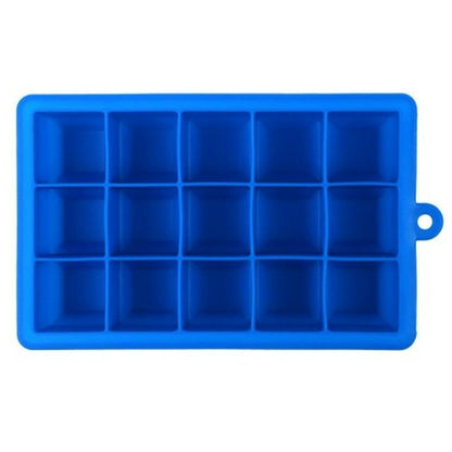 15 Grids DIY Big Ice Cube Mold Quadratische Form Silikon Eis Tablett Obst Eismaschine