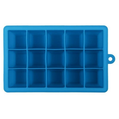 15 Grids DIY Big Ice Cube Mold Quadratische Form Silikon Eis Tablett Obst Eismaschine