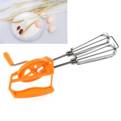 Doppelrotations-Handschneebesen, Eierschläger, Küchenmixer aus Edelstahl, Lieferung in zufälliger Farbe
