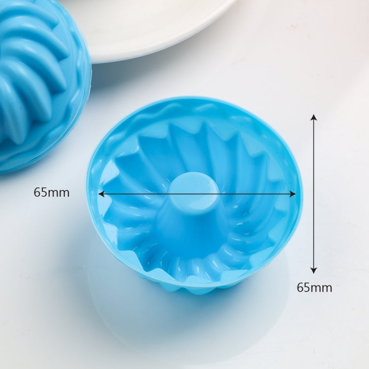 12 Stück Gewindeform Backgeleeform Silikon Pudding Cupcake Muffin Donutform, Gewindeform
