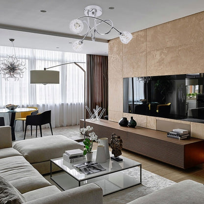 15W G9 3-Kopf Deckenleuchte Wohnzimmer Esszimmer Schlafzimmer Kristallglas Lampen Kronleuchter ohne Lichtquelle