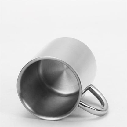 304 Edelstahl-Doppelisolierung, Becher für Kaffee, Getränke, Milch, Wasser, langlebiger Trinkbecher mit Deckel, 304 Edelstahl 200 ml, 304 Edelstahl 300 ml, 304 Edelstahl 400 ml